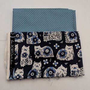 Porto With Love "Cats & Flowers" Fabric by Sarah Watts